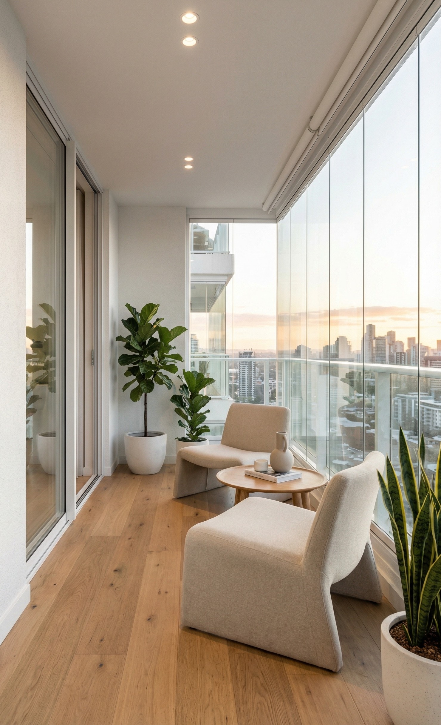 Натяжной потолок + остекление